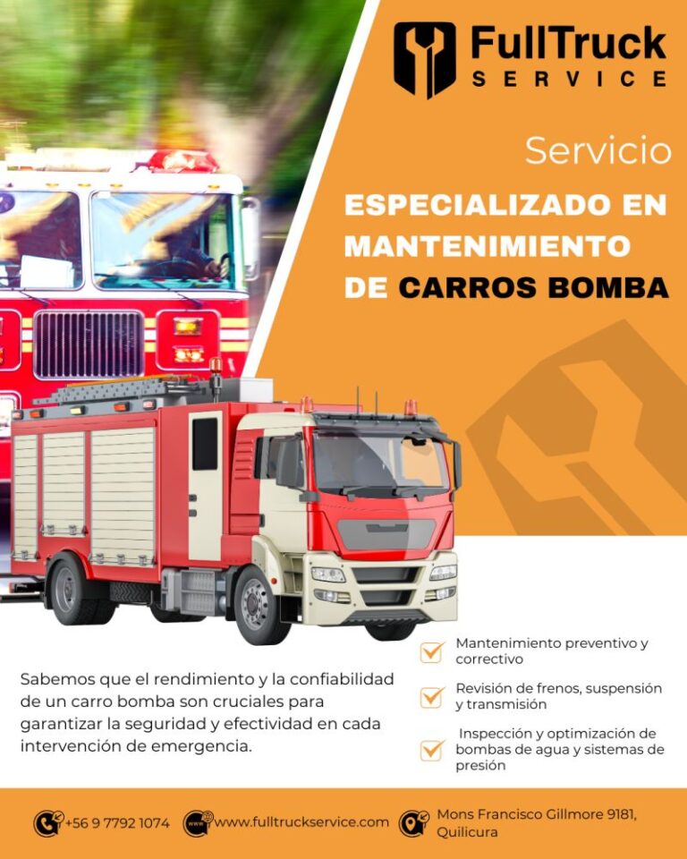 Mantén tus Carros Bomba Siempre Listos